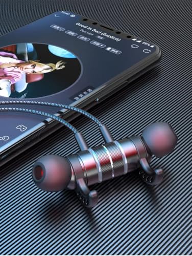 KASOTT USB C Headphone for Samsung Wired Earbuds Magnetic in-Ear Type C Earphone with Microphone Volume Control Deep Bass Stereo Noise Canceling for iPhone 17 Pro Max Air 16 16e 15 (Black, USB-C)