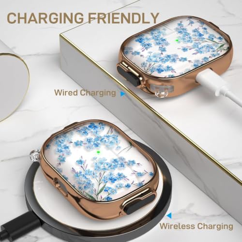 for AirPods Pro 2/1 Case Cover with Lock, Magsafe Compatible,Blue - color: Blue, size: AirPods Pro 2/1 Case (2019/2022/2023)