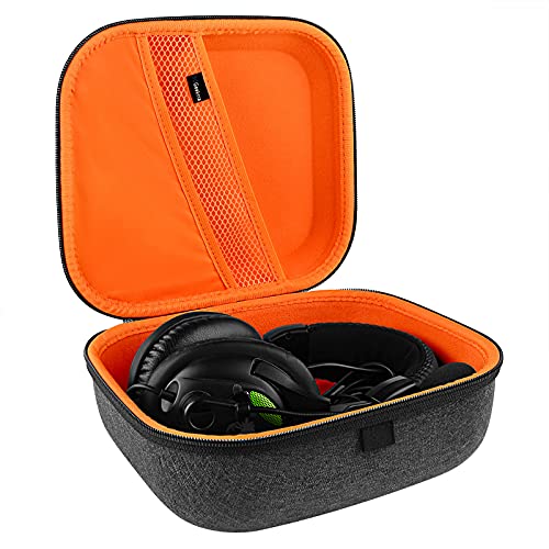 Geekria Shield Headphones Case Compatible with Turtle Beach Stealth 700, Stealth PRO, Elite Pro 2+, PX22 Headphones, Replacement Protective Hard Shell Travel Carrying Bag (Dark Grey)