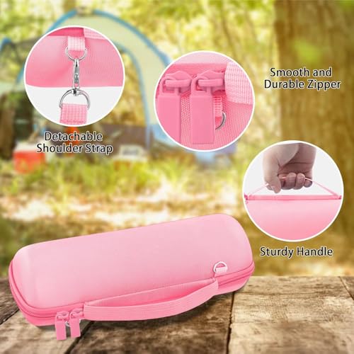 co2CREA Hard Travel Case for JBL Flip 7/6/5/4 Speaker, Pink - color: Pink Case
