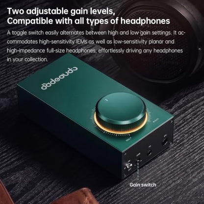 FIIO JadeAudio GIGAS 1 Desktop Headphone Amplifier, 4600mW High-Power Balanced Output, Class AB Discrete Circuit, 4.4mm & 3.5mm Amp for Planar & High-Impedance Headphones (Silver) - color: Silver