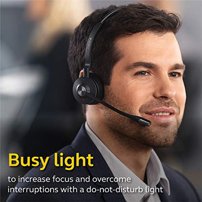 Jabra Engage 65 Wireless Headset, Stereo – Telephone Headset with Industry-Leading Wireless Performance, Advanced Noise-Cancelling Microphone, All Day Battery Life
