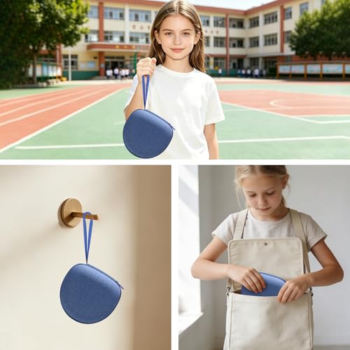 Kids Headphones Case Compatible with JBL Junior 320 / Junior JR 320BT / iClever BTH12 / HS19 / BTH26 / JoySpark-T5 / Candy Bila BH03 / EarFun/IMYB/MIDOLA MD-B01/Noot Kids Headphones, Blue (Case Only) - color: Blue
