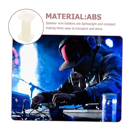 Toddmomy 4pcs Speaker Wire Spools Coil Racks for Cord Organization for Studios Live Events Prevent Tripping Hazards Elegant Design for Audio Management