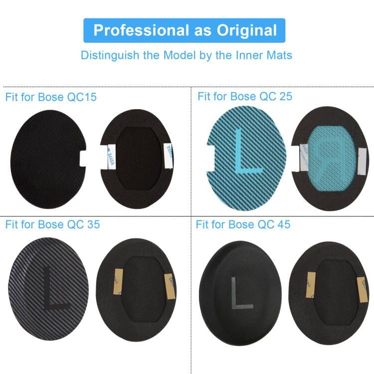 Ear Cushions for Bose QuietComfort 45 QC35 QC35ii QC25 QC15 Headphones Replacement Ear Pads with Protein Leather& Memory Foam (Sky Blue) - color: QC45 Sky Blue