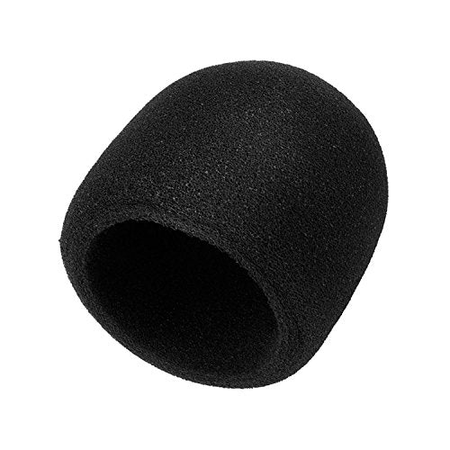 Mudder Foam Windscreen for Blue USB Microphone - 50mm Mic Pop Filter, Universal Mic Cover, Large Foam Windscreen Noise Reduction Sponge Sleeve for Podcasting Streaming Studio Black