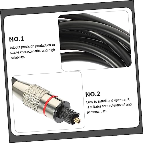 Optical Audio Cable 0.2m Square Connector with Gold-Plated Ends