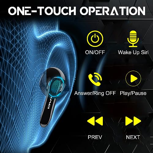 AWEI T35 Gaming Earbuds with Microphone,Wireless Bluetooth High Sensitivity Headphones with Game/Music Mode Breath Lights and 45 ms Ultra Low Latency(White)