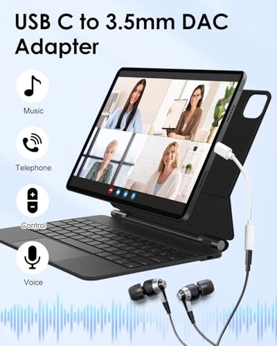 2PCS USB C to 3.5mm Audio Headphone Jack Adapter