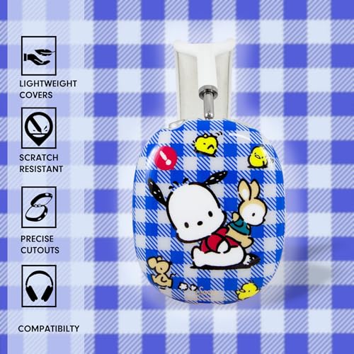 Sonix x Sanrio Protective Case for AirPods Max Headphones - Stylish TPU Hard Shell Ear Cup Covers | Gingham Pochacco - color: Gingham Pochacco
