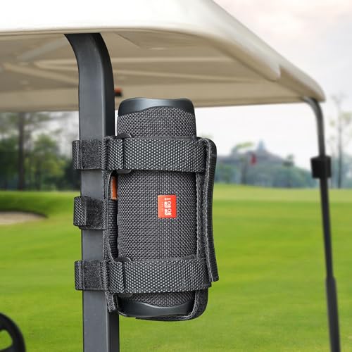 10L0L Golf Cart Speaker Mount, for Yamaha, EZGO, Club Car Carts & Bike ATV - color: Black