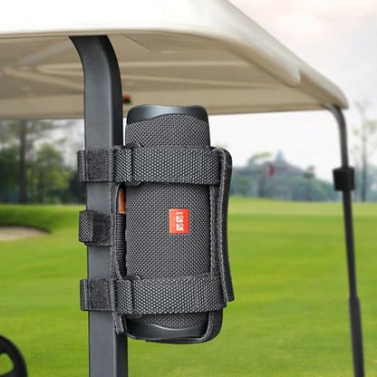 10L0L Golf Cart Speaker Mount, for Yamaha, EZGO, Club Car Carts & Bike ATV - color: Black