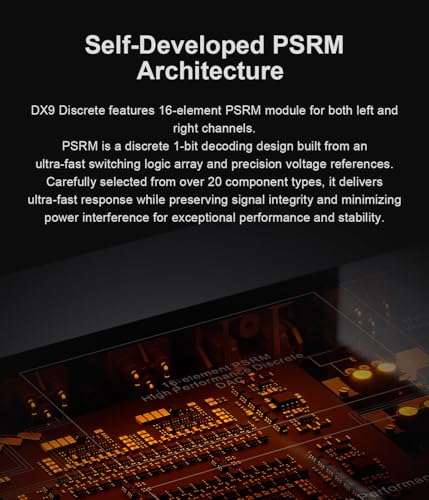TOPPING DX9 Discrete Fully Balanced 1-Bit DAC & Headphone Amplifier | 131dB DNR | Six-Channel NFCA Module | LDAC Bluetooth 5.1 | Ten-Band PEQ | Hybrid Relay Volume Control (Black) - color: Black