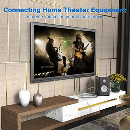 90 Degree Optical Audio Cable 3ft/1M Right Angle Toslink Cable Male to Male 360 Degree Free-Rotating for Home Theater,TV,PS4,Sound Bar,Xbox-Grey - color: Grey-90 Degree Optical Cable, size: 3ft/1M