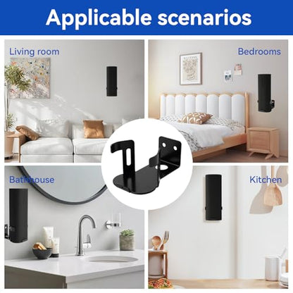 shinar Metal Wall Mount Compatible with Sonos Roam 1/2/SL | Mount Accessory Stand Bracket Compatible with Roam1/2 Roam SL Adjustable Bracket Max. 12 kg (Balck) - color: Balck
