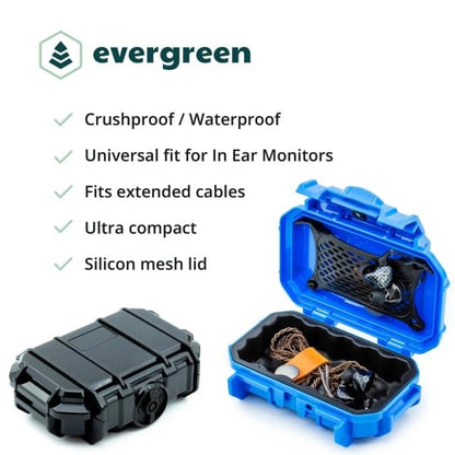 Evergreen | in Ear Monitor Protective Cases for IEM - Compatible with KZ ZS10 Pro, ZST, ZEX, AS10, AS16, ZSN Pro X, YINYOO, TANGZU, Moondrop, Shure SE215, Airpods (52 Blue) - color: 52 Blue
