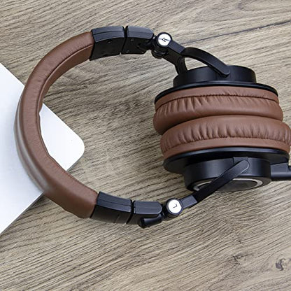 SOULWIT Headband for ATH M50X - Coffee | for Audio Technica M50, M50X, M50XWH, M50XBT, M50XBT2, M50S/LE Headphones - color: Coffee