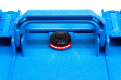 DemerBox Waterproof, Portable, and Rugged Outdoor Bluetooth Speakers Made from a Genuine Pelican Case. 40+ hr Battery Life, Dry Box + USB Charging Sound and Bass - color: Roseau Blue