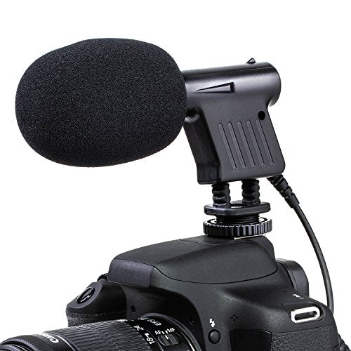 Shotgun Microphone for Canon, Nikon, Sony DSLR Cameras