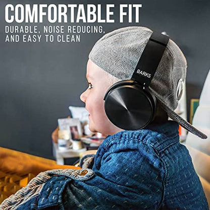 Barks Classroom Headphones Bulk 10 Pack (Select Black, On-Ear, Wired 3.5mm) | Durable Everyday Student Use, Tangle-Free Cords, Adjustable Fit All-Day Comfort, Clear Sound, Easy Clean, K-12 School Testing
