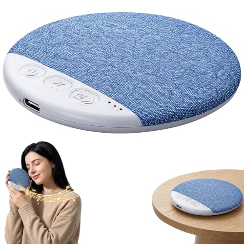 Sleep Pillow Speaker, 2026 New Bluetooth Pillow Speaker,Portable Bluetooth Under Pillow Speaker with White Noise，for Deep Sleeping, for Side Sleepers and Deep Sleep (No Charger (Blue) - color: Blue