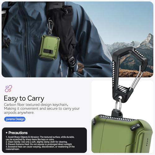 for AirPods Pro 3 Case Safety Lock (Dark Green) - color: W-Dark Green