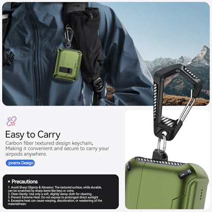 for AirPods Pro 3 Case Safety Lock (Dark Green) - color: W-Dark Green
