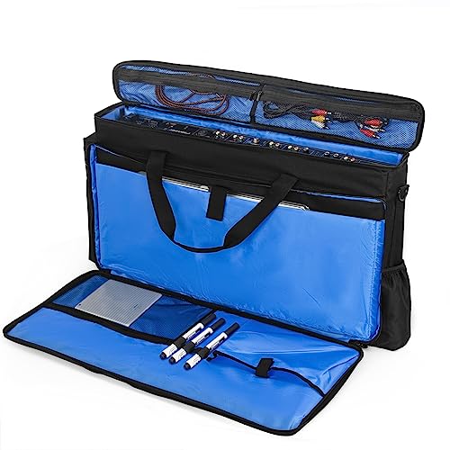 AKOZLIN Padded DJ Mixer Gig Bag Controller Travel Shoulder Bag Fits for Pioneer RX/NI Traktor Kontrol S8/DDJ SX SX2 SX3/DDJ 800/DDJ FLX6/DDJ1000 1000SRT/MC7000 - size: 28.4”×3.54”×15.8”