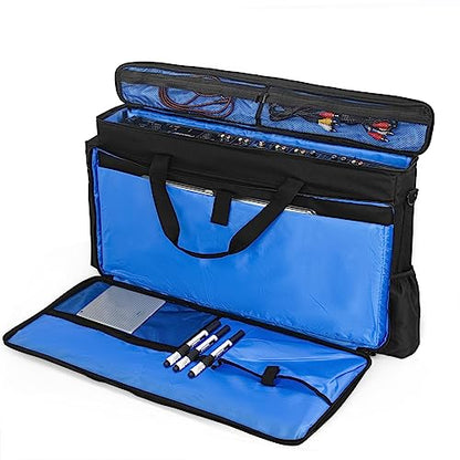 AKOZLIN Padded DJ Mixer Gig Bag Controller Travel Shoulder Bag Fits for Pioneer RX/NI Traktor Kontrol S8/DDJ SX SX2 SX3/DDJ 800/DDJ FLX6/DDJ1000 1000SRT/MC7000 - size: 28.4”×3.54”×15.8”