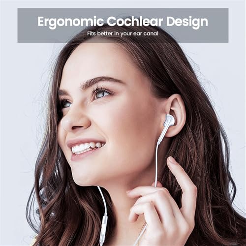 2 Pack USB C Headphones for iPhone 17/16/15, iPad, Mac for Most USB C Jack | Type C Earbuds Wired Earbuds with Mic & Remote Control Earphones, Compatible with iPhone 17/16/15, iPad and Most USB C Jack