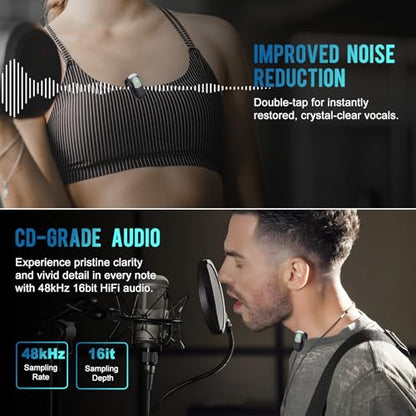 S5 Wireless Lavalier Microphone for iPhone 17/16