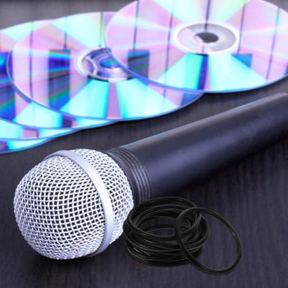 Kisangel Microphone Shock Mount Bands Universal Mic Holder Rubber Bands for Condenser Microphones Anti Vibration Suspension Replacement Easy Install for Mic Stand and Recording Setup 10 Pcs