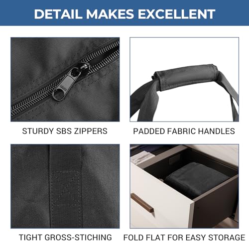 COOLBEBE 45 Inch Tripod Carrying Case - 45x7x7 Inch Storage Bag, Black | Waterproof Tripod Case for Light Stands, Fishing Rods, Tent Poles, and Camera Gear, Water Resistant - size: 45"x 7"x 7"