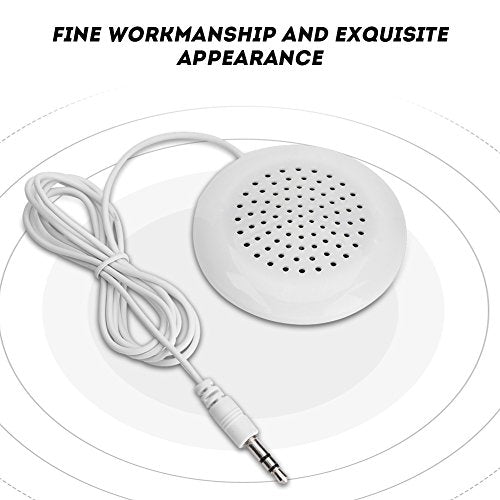 Mini Speaker, Portable 3.5mm Plug Stereo Pillow Speaker Laptop Speakers Wired for MP3 MP4 Player Mobile Phone