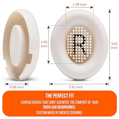 WC SweatZ QC Ultra - Patented Covers for Bose QuietComfort Ultra Gen 1 & 2 | Made by Wicked Cushions | Made with Premium Silicone, Sweatproof & Washable | White Smoke - color: White Smoke