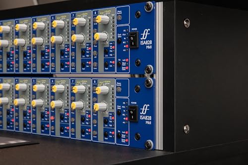 Focusrite ISA828 MkII Heritage 8-channel rackmount mic preamp with with variable impedance selector and four instrument inputs | 8 ISA Transformer Mic Preamps, Lundahl LL1538, 4 Instrument Inputs, 8 Line Inputs, Switchable Impedance, Inserts, HPF - style: