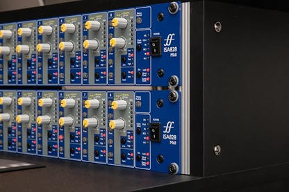 Focusrite ISA828 MkII Heritage 8-channel rackmount mic preamp with with variable impedance selector and four instrument inputs | 8 ISA Transformer Mic Preamps, Lundahl LL1538, 4 Instrument Inputs, 8 Line Inputs, Switchable Impedance, Inserts, HPF - style: