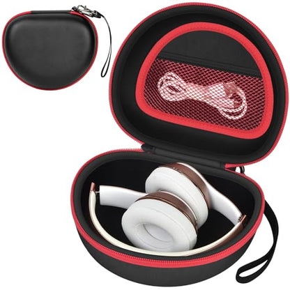 Headphone Case for Picun B8 P26/ for Beats Solo 4, Studio Pro, Solo3, Studio3 On-Ear Headphones More Foldable Bluetooth Wireless Headset (Extra Large) - Black - color: Black