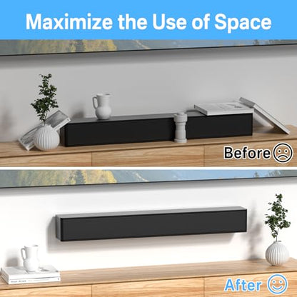 tiebutie WB-120 Wall Mount Kit for Bose Solo 5 Soundbar Wall Mount-Sound bar Mount Under TV for Bose CineMate 120 SoundTouch 120 Solo Soundbar Series II with Mounting Hardware Screw and Wall Anchors