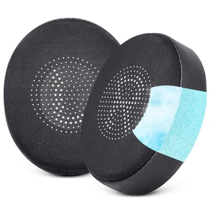 Ear Pads Replacement for Jabra Elite 45h Evolve2 65 40 Cooling Gel Cushions | for Evolve2 65 40 MS UC USB Wireless On-Ear Headphones with Thick Foam (Black) - color: Black Cooling