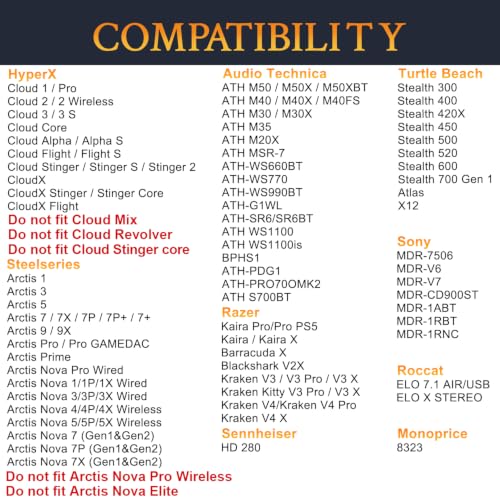 SOULWIT Earpads for ATH M50X/M40X, HyperX Cloud 2/3/Alpha, MDR-7506, Arctis 7/9/5/Nova 7/Pro Wired, G Pro X, Sennheiser HD280, Razer Kaira/Barracuda/Kraken Series, Turtle Beach Stealth,Cooling Gel-S L - color: Snow Leopard