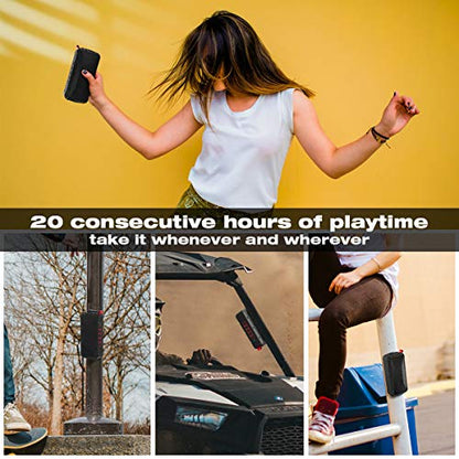 Pro Portable Magnetic Bluetooth Golf Speaker Wireless Waterproof IPX6/Shockproof 3rd Generation Magnetic Golf Speakers for Golf Cart 24Hour Battery Golf Accessories Golf Gifts(TWS & SD Card function) - style: TWS & SD Card function