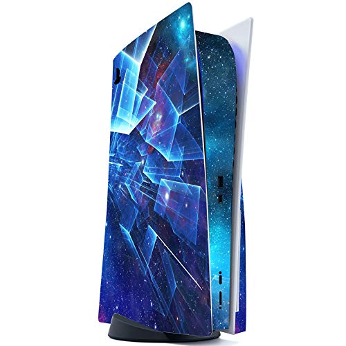 PlayVital Multidimensional Galaxy Full Set Skin Decal for ps5 Console Disc Edition, Sticker Vinyl Decal for ps5 Controller & Charging Station & Headset & Media Remote - color: Multidimensional Galaxy
