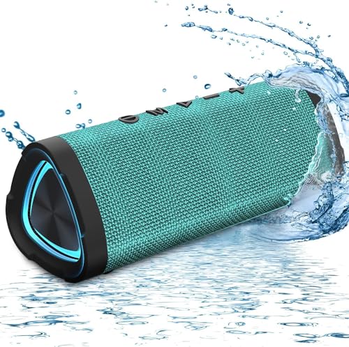 Vanzon V40 Bluetooth Speakers, Portable Wireless Speaker V5.0 with 24W Loud Stereo Sound, 24H Playtime, TWS & IPX7 Waterproof, Suitable for Travel, Home and Outdoors-Light Green (HIJ) - color: Light Green