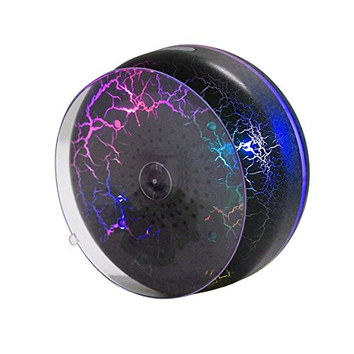 HROMEN Bluetooth Speaker,2nd Gen IPX7 Waterproof Bluetooth Speakers, Bathroom Shower Speaker,Wireless Cool Cracking Backlit, Suction Cup,Outdoor Speaker, Good Gift,Green