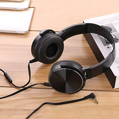2 Pack Wired Classroom Headphones with Microphone for Kids All Ages K-12, Durable Students Computer Headphones for School, Library, Airplane, Online Learning and Travel (HY450, Black)