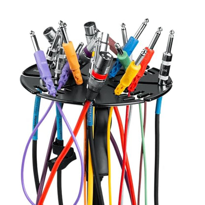 Gator Frameworks Microphone Stand Cable Hanger & Organizer, Prevents Cables from Over-Coiling or Kinking (GFW-CABLEHNGRTRAY) - style: (32) Cable Slots