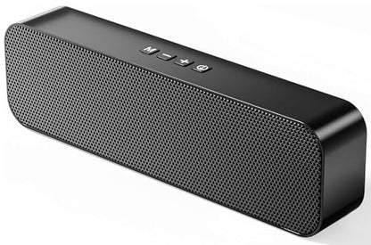 Computer Speakers for Desktop PC,Rechargeable Bluetooth Speaker,Small Computer Soundbar with Stereo & Bass,3.5mm Aux-in,TF Port,Loud Volume for Web Conferences,Teacher,Music (Black) - color: Black