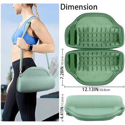 co2CREA Case for JBL Charge 6 Portable Bluetooth Speaker, Avocado Green | High-Density Foam Padding, Reinforced Handle, Detachable Shoulder Strap, Compact Lightweight Design, Dust Protection - color: Avocado Green Case
