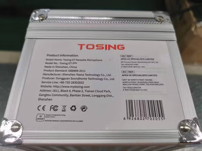 TOSING G7 Professional Karaoke Machine, 20W Portable Bluetooth PA System Speaker, Modern Style, for Smartphones or Tablets, Rechargeable Lithium Battery